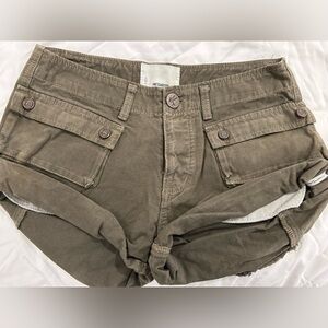 Olive Green Women's Shorts